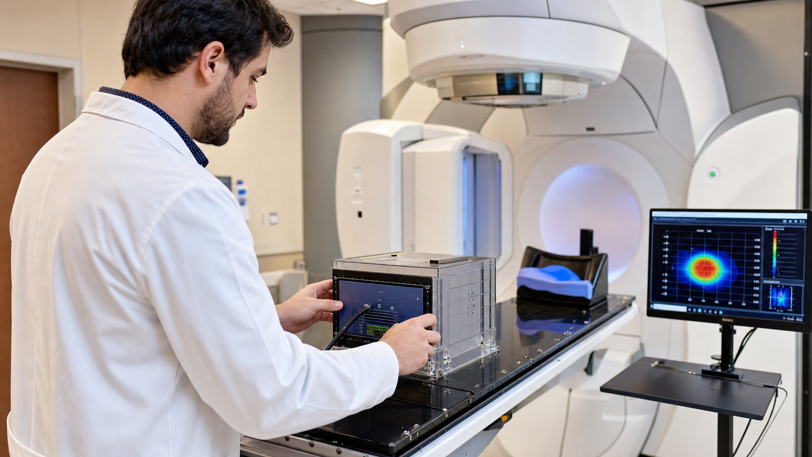 Photorealistic radiotherapy patient-specific quality assurance phantom measurement at a LINAC.
